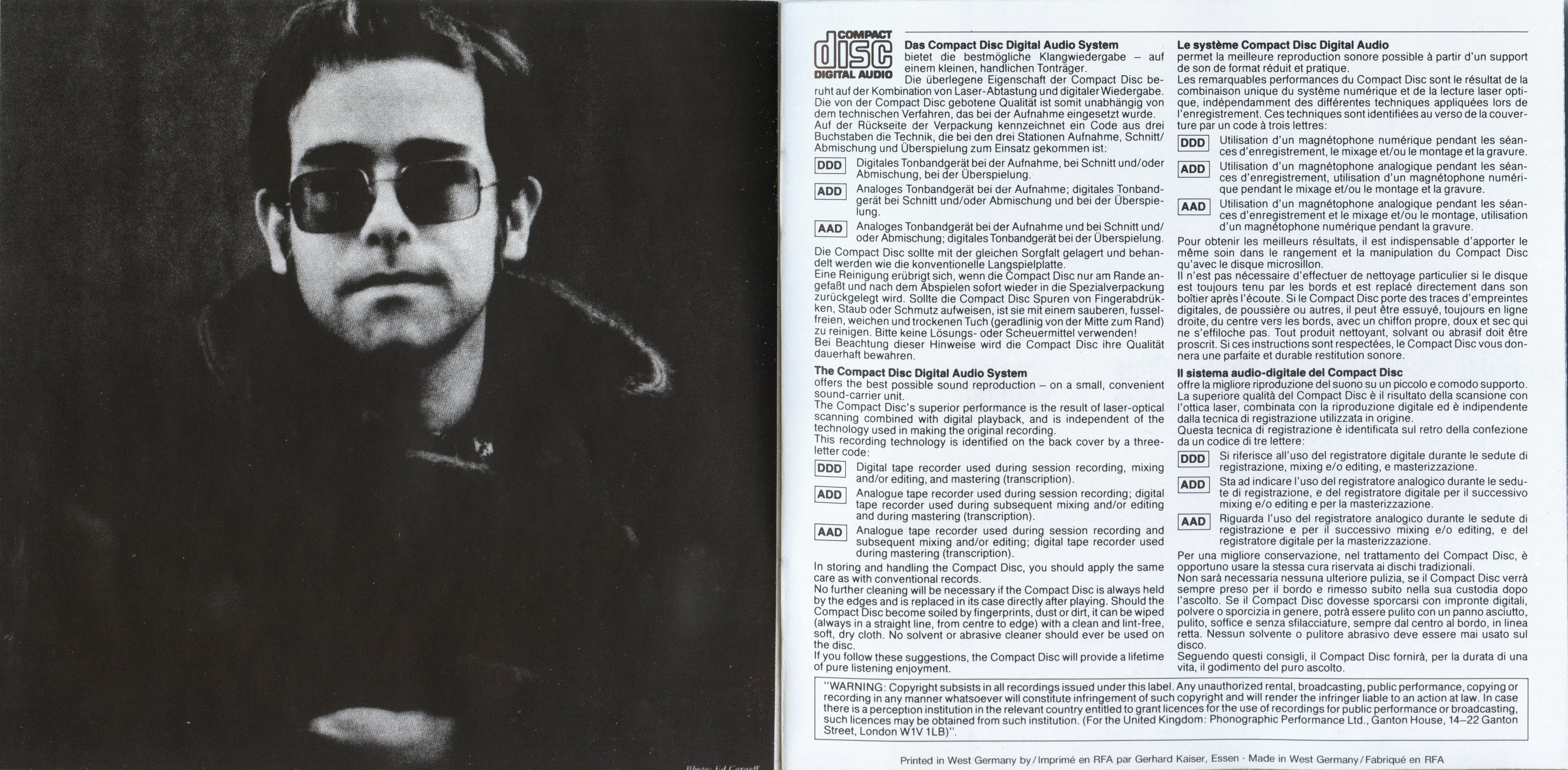Elton John Madman Across The Water [booklet08 d]